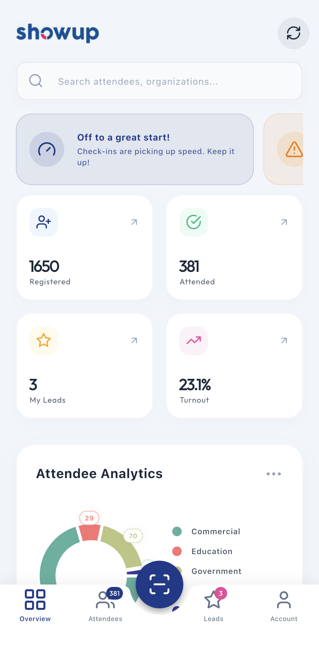 Showup Lead Management App